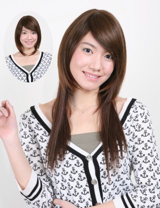 Wigs2you 接髪片 無痕假髪接髪片 長款直髪補髪塊 增厚加長假髪片 無劉海假髪套E-002